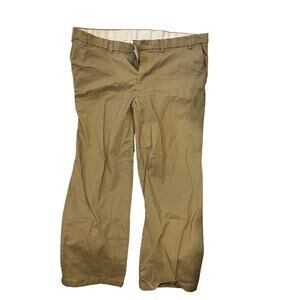 George Beige Chino Flat Front Pants Mens 44x30